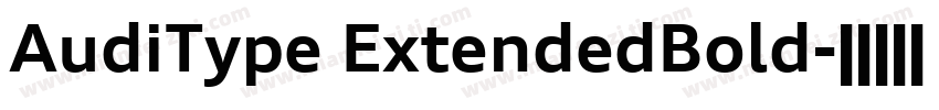 AudiType ExtendedBold字体转换